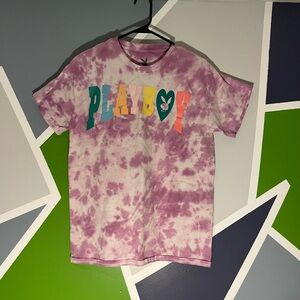Playboy men’s Tie-Dye T-Shirt - Purple